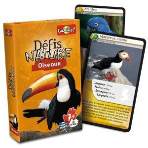 Bioviva Défis Nature - Oiseaux -French Card Game New Sealed Ages 7+